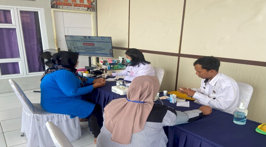 Lapas Pangkalan Bun Gelar Pengobatan dan Pemeriksaan Kesehatan Gratis bagi Keluarga Warga Binaan