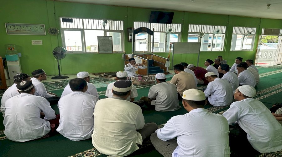 Tausiah di Masjid Lapas Kotabaru, Perkuat Keimanan Warga Binaan Bersama Kemenag Kab. Kotabaru