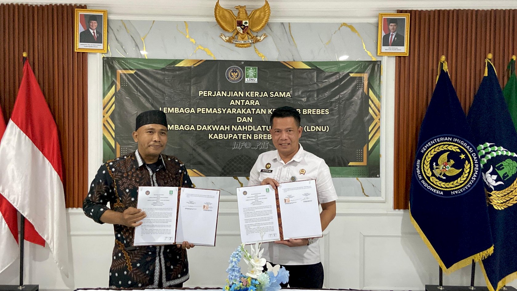 Lapas Brebes dan LDNU Teken Kerja Sama Pembinaan Keagamaan