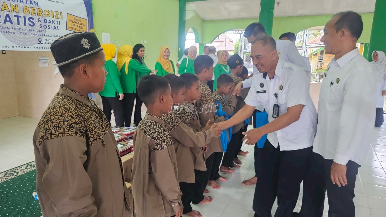 Lapas Pangkalpinang Tebar Empati Lewat Penyaluran MBG dan Baksos di LKSA Ad Dhuhaa