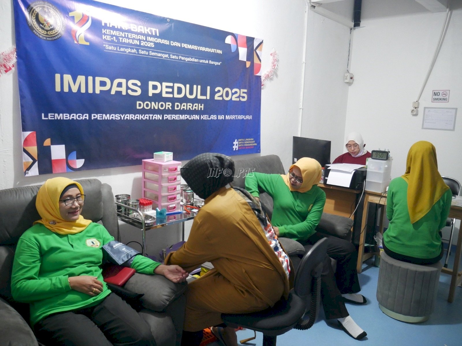 Hari Bakti Kemenimipas, Lapas Perempuan Martapura Gelar Donor Darah dan Pengobatan Gratis