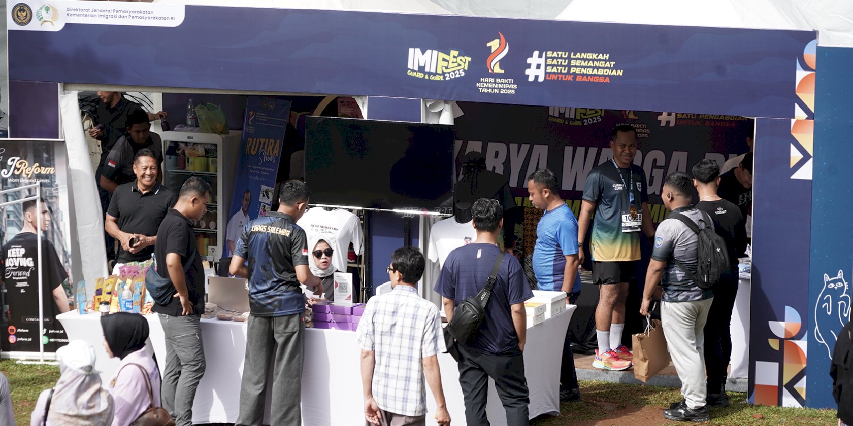 Ramai Dikunjungi Pengunjung, Karya Warga Binaan Lapas Cibinong Curi Perhatian di IMIPAS Run 2025