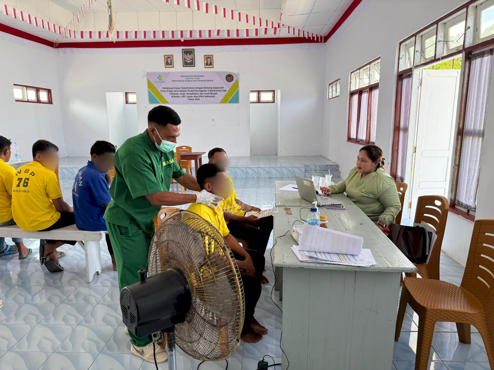 Cegah TBC, 140 Warga Binaan Lapas Namlea Jalani Skrining Rontgen Dada