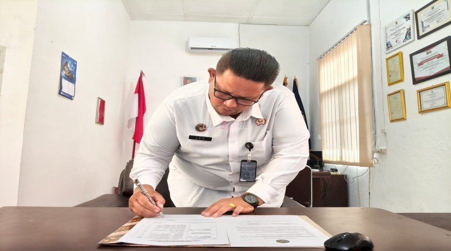 Teken Perjanjian Kinerja, Kalapas Labuhan Bilik Komitmen Wujudkan Manajemen Pemerintahan yang Efektif dan Akuntabel