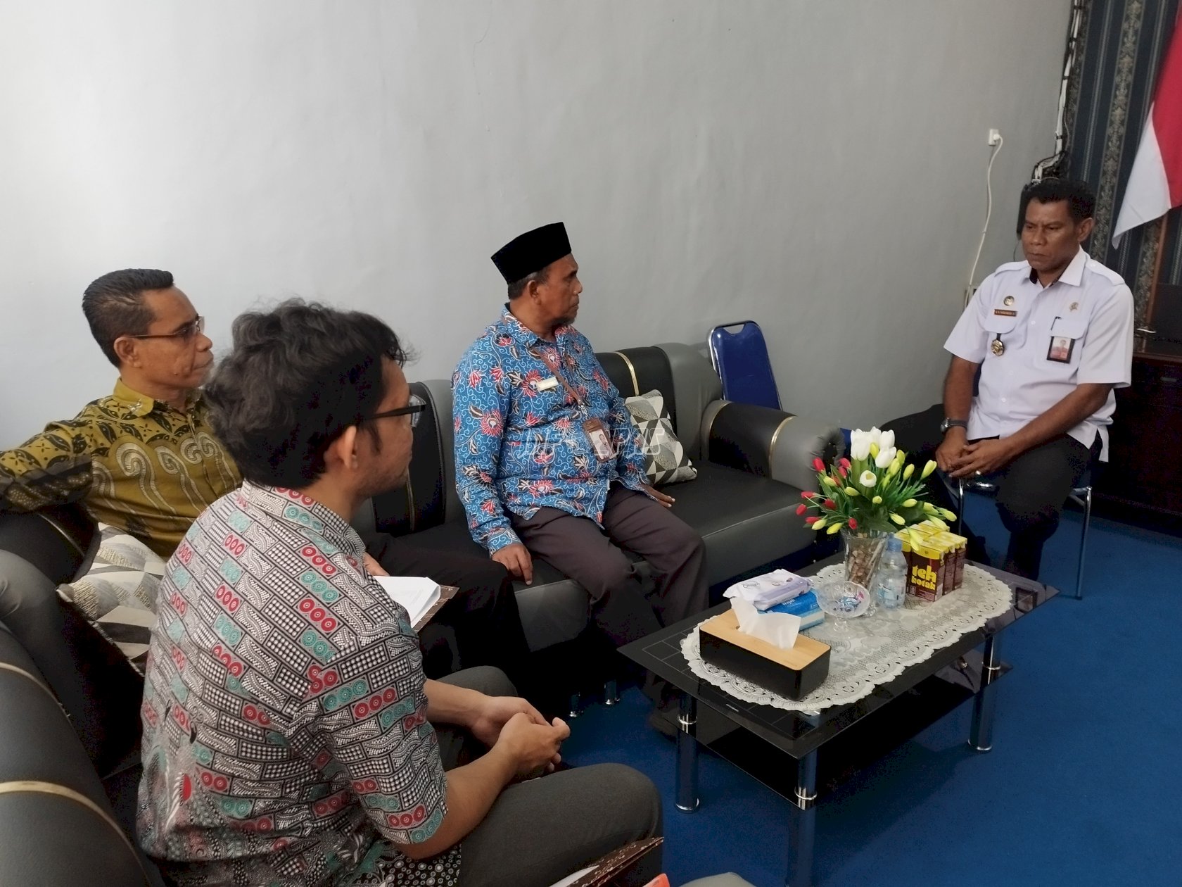 Bahas Kinerja Pelayanan, Kalapas Namlea Terima Kunjungan Kepala Ombudsman Maluku