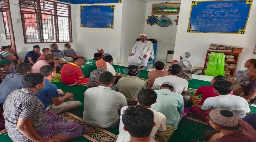 Perkuat Akidah, Warga Binaan Lapas Labuhan Bilik Dapat Tausiah dari Jama'ah Tabligh Negeri Lama