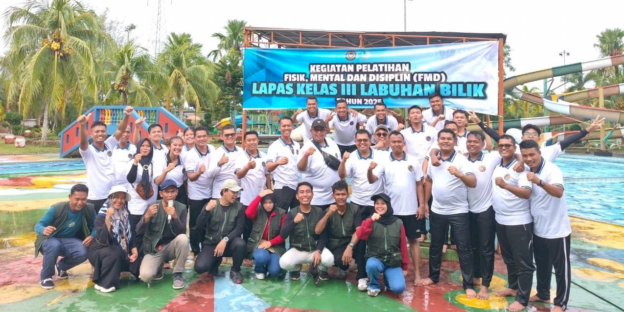 Petugas Lapas Labuhan Bilik Digembleng Pelatihan FMD agar Kuat dan Solid