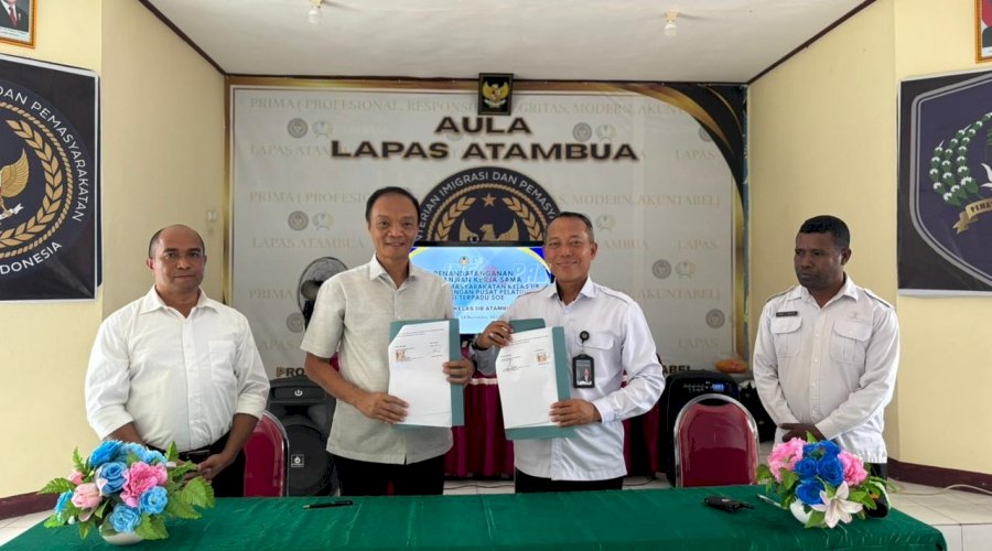 Lapas Atambua dan PPMT Soe Perpanjang Kerja Sama Pelatihan Kemandirian Warga Binaan