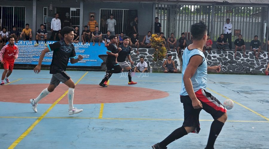  Lewat Futsal, Warga Binaan Lapas Pangkalpinang Wujudkan Pembinaan Sehat dan Positif