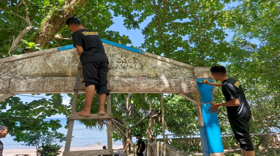 Lapas Bandanaira Gelar Program Pengabdian untuk Negeri di Objek Wisata Pantai Malole