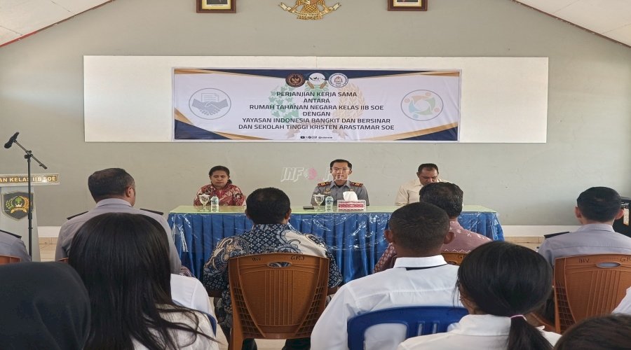 Tingkatkan Pembinaan Warga Binaan, Rutan SoE Sepakati PKS dengan IBS dan STAK Arastamar