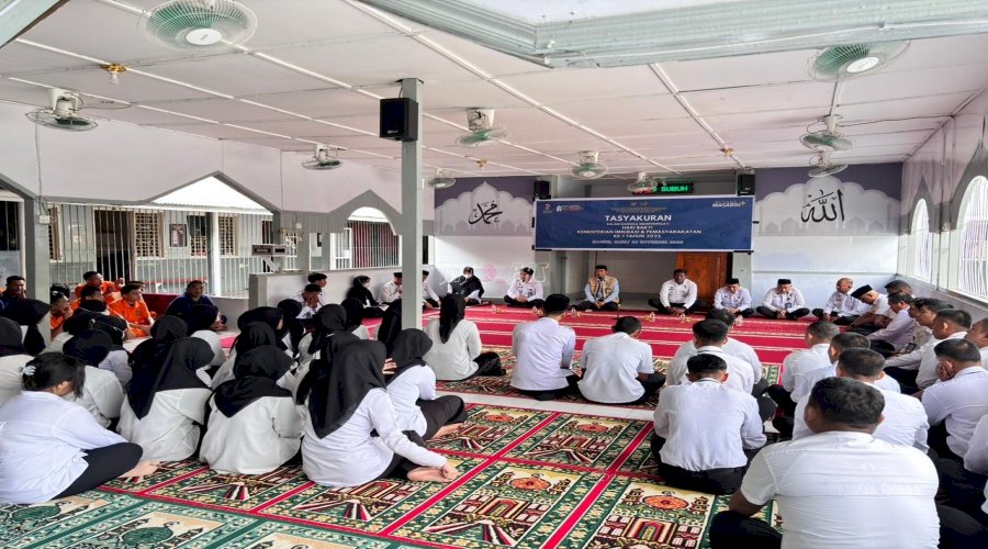 Rutan Majene Gelar Tasyakuran dan Doa Bersama Peringatan Hari Bakti Kemenimipas