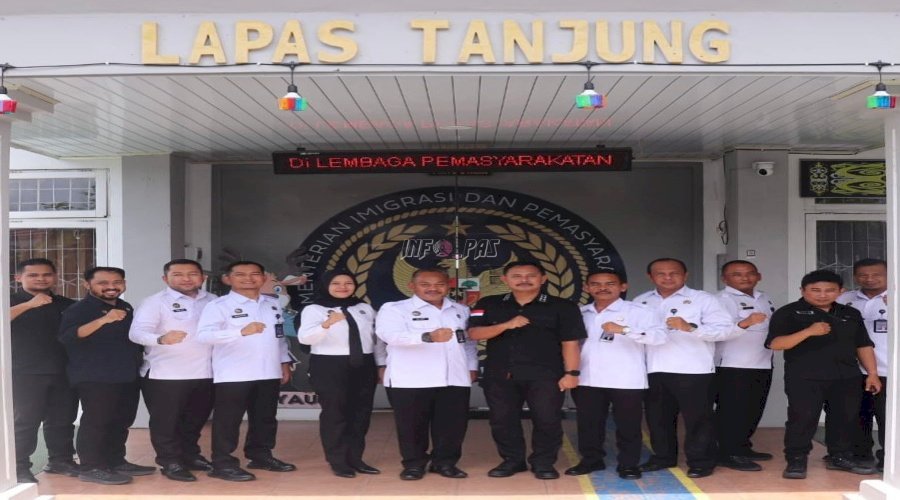 Perkuat Pengamanan, Kanwil Ditjenpas Kalsel Sambangi Lapas Tanjung