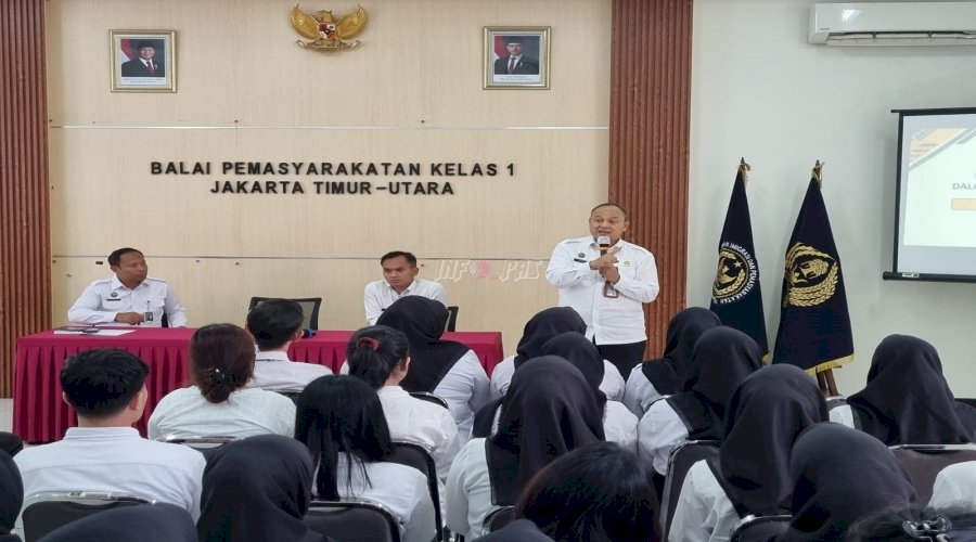 Kunjungi Bapas Jakarta Timur/Utara, Direktur Pembimbingan Kemasyarakatan Berikan Penguatan Tugas dan Fungsi