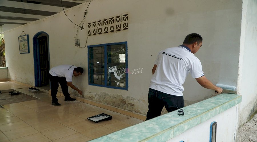 Tingkatkan Sarana Ibadah, Rutan dan Bapas Dumai Lakukan Perbaikan Surau Al Muttaqin 