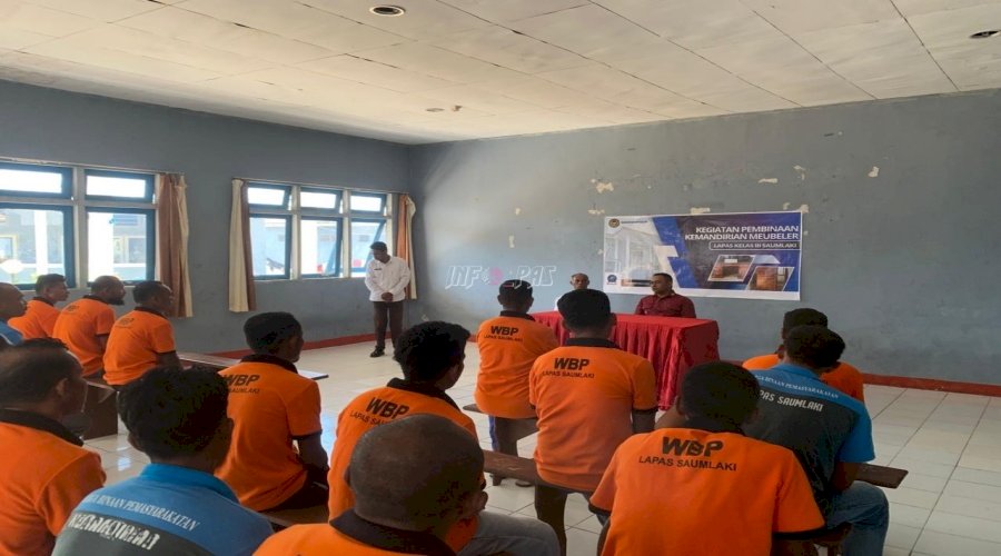 Pembinaan Kemandirian Mebel, Lapas Saumlaki Perkuat Bekal Keterampilan Warga Binaan