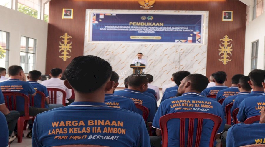 Gandeng BNNP Maluku, Lapas Ambon Buka Program Rehabilitasi Sosial 
