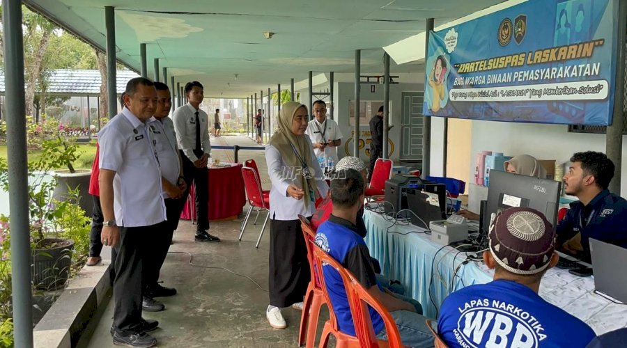 Ratusan Warga Binaan Lapas Narkotika Karang Intan Jalani Perekaman dan Penerbitan KTP-el