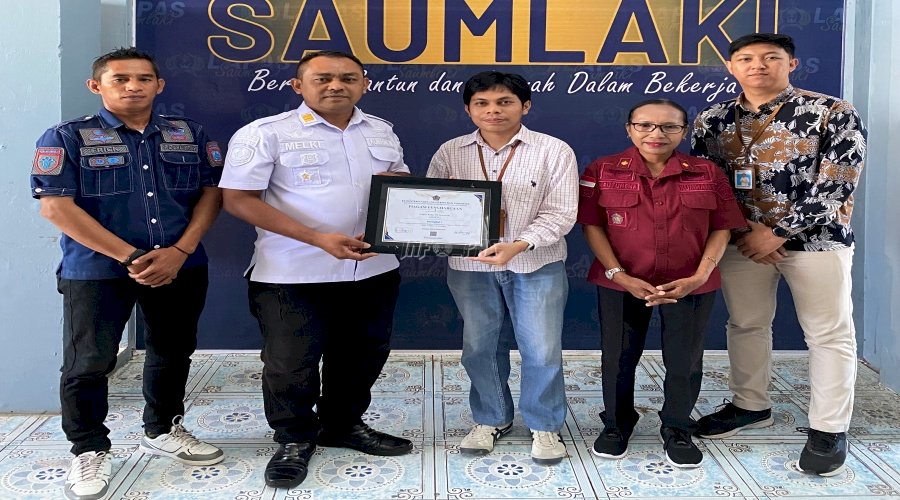 Ukir Prestasi IKPA Terbaik, Lapas Saumlaki Sabet Penghargaan dari KPPN Saumlaki
