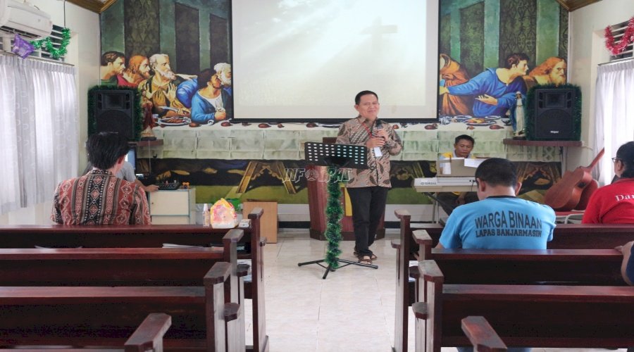 Bersama GBI HOR, Lapas Banjarmasin Perkuat Iman Warga Binaan Kristiani