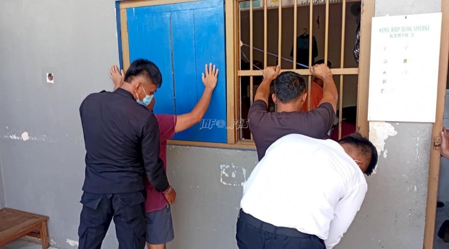 Lapas Tolitoli Gelar Razia Blok Hunian, Temukan Sejumlah Barang Terlarang