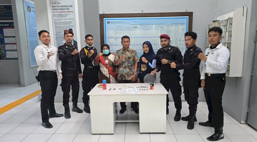 Lapas Namlea Pastikan Lingkungan Kondusif lewat Penggeledahan Rutin