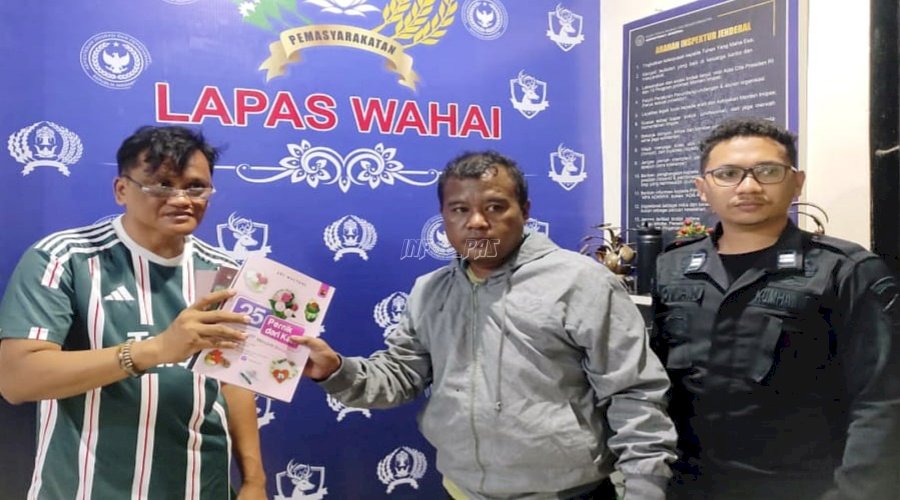 Tingkatkan Minat Baca Warga Binaan, Lapas Wahai Terapkan Sistem Klasifikasi DDC untuk 100 Buku Bantuan