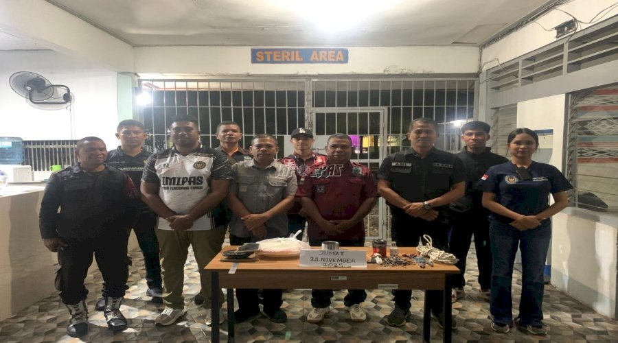 Satops Patnal Lapas Atambua Gerak Cepat Lakukan Penggeledahan Malam 