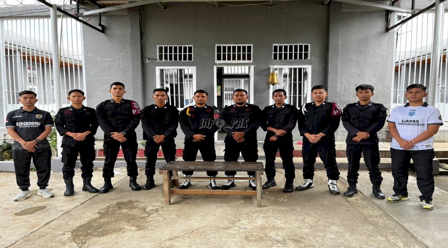 Wujudkan Zero Halinar, Lapas Dharmasraya Razia Kamar Warga Binaan