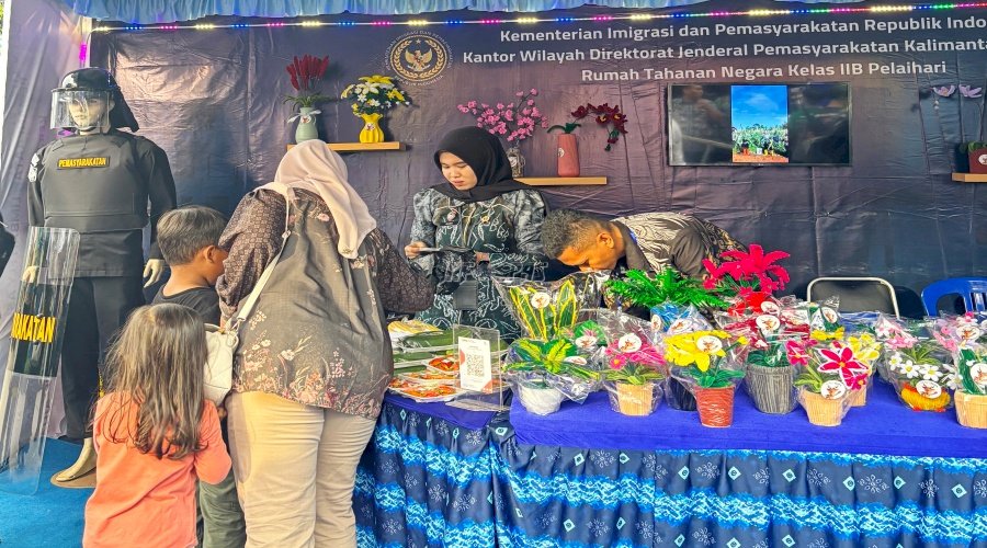Produk Pembinaan Warga Binaan Rutan Pelaihari Pukau Pengunjung Expo Tanah Laut 2025