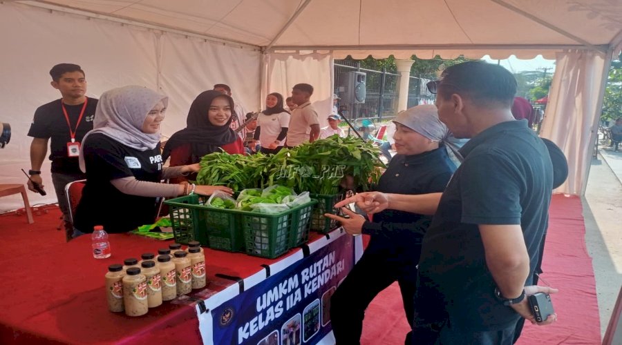  Produk Unggulan Warga Binaan Dipamerkan di CFD Eks MTQ, Warga Kendari Antusias