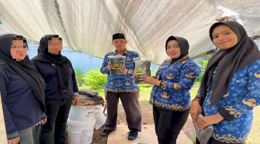 Pupuk Kompos Lapas Perempuan Martapura Dapat Dukungan dari DLH Provinsi Kalsel