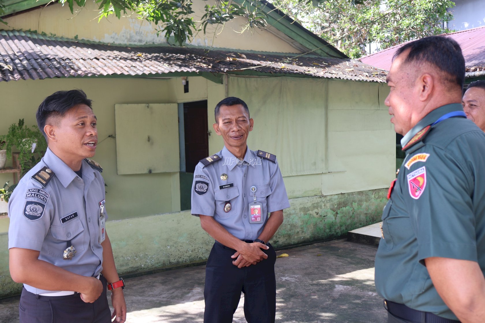LPKA Ambon Perkuat Pengamanan Jelang Nataru bersama Koramil Baguala