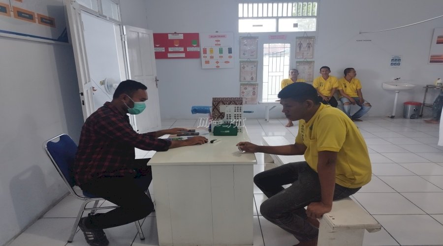 Cek Kondisi Kesehatan, Lapas Namlea Gencarkan Skrining Warga Binaan