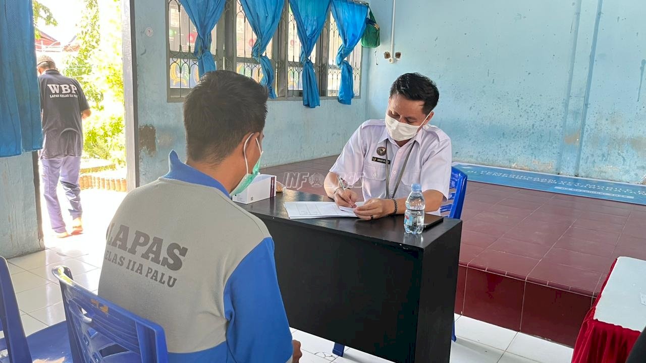 Deteksi Dini Kesehatan, Lapas Palu Laksanakan Pemeriksaan VCT Mobile Warga Binaan