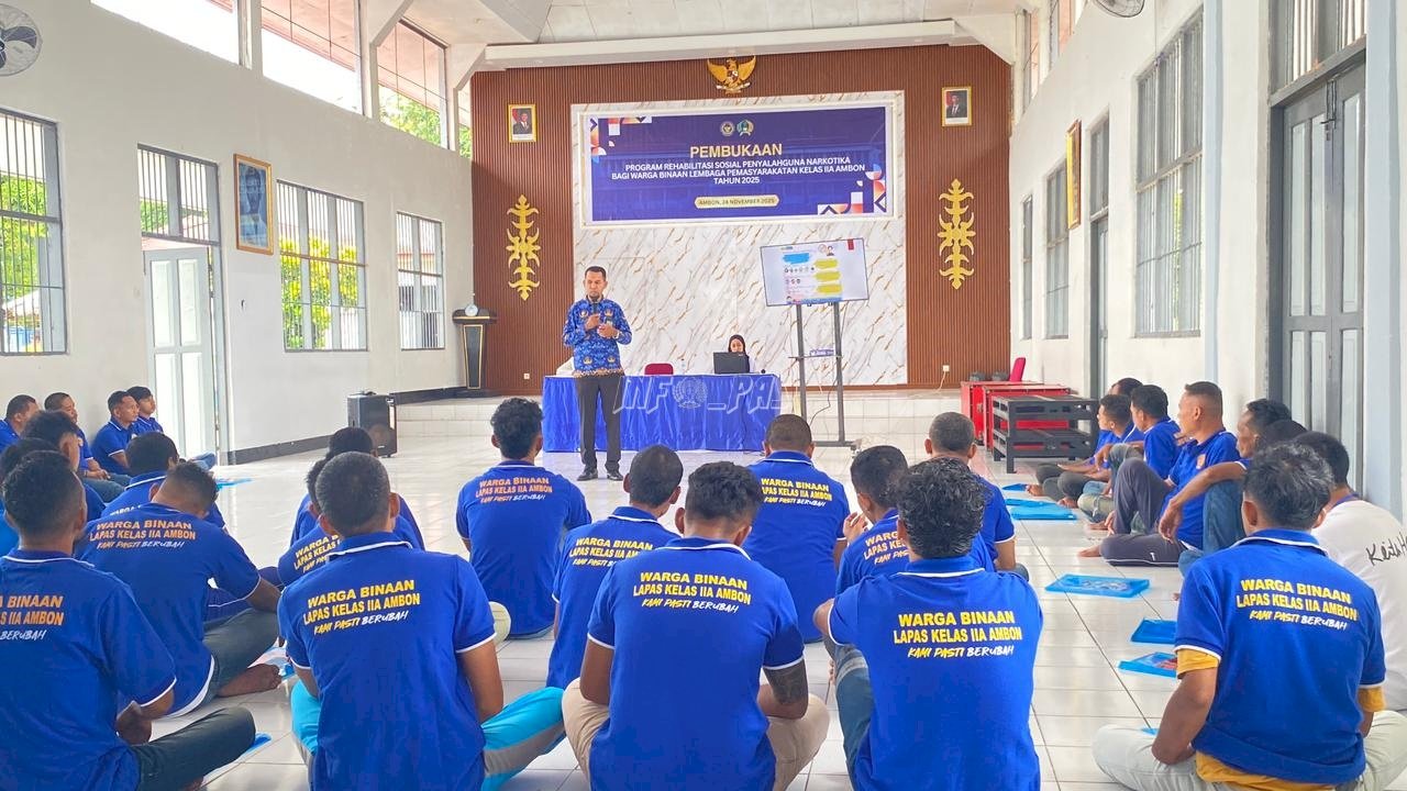 Pembekalan Materi Legal Dukung Proses Rehabilitasi Narkoba di Lapas Ambon