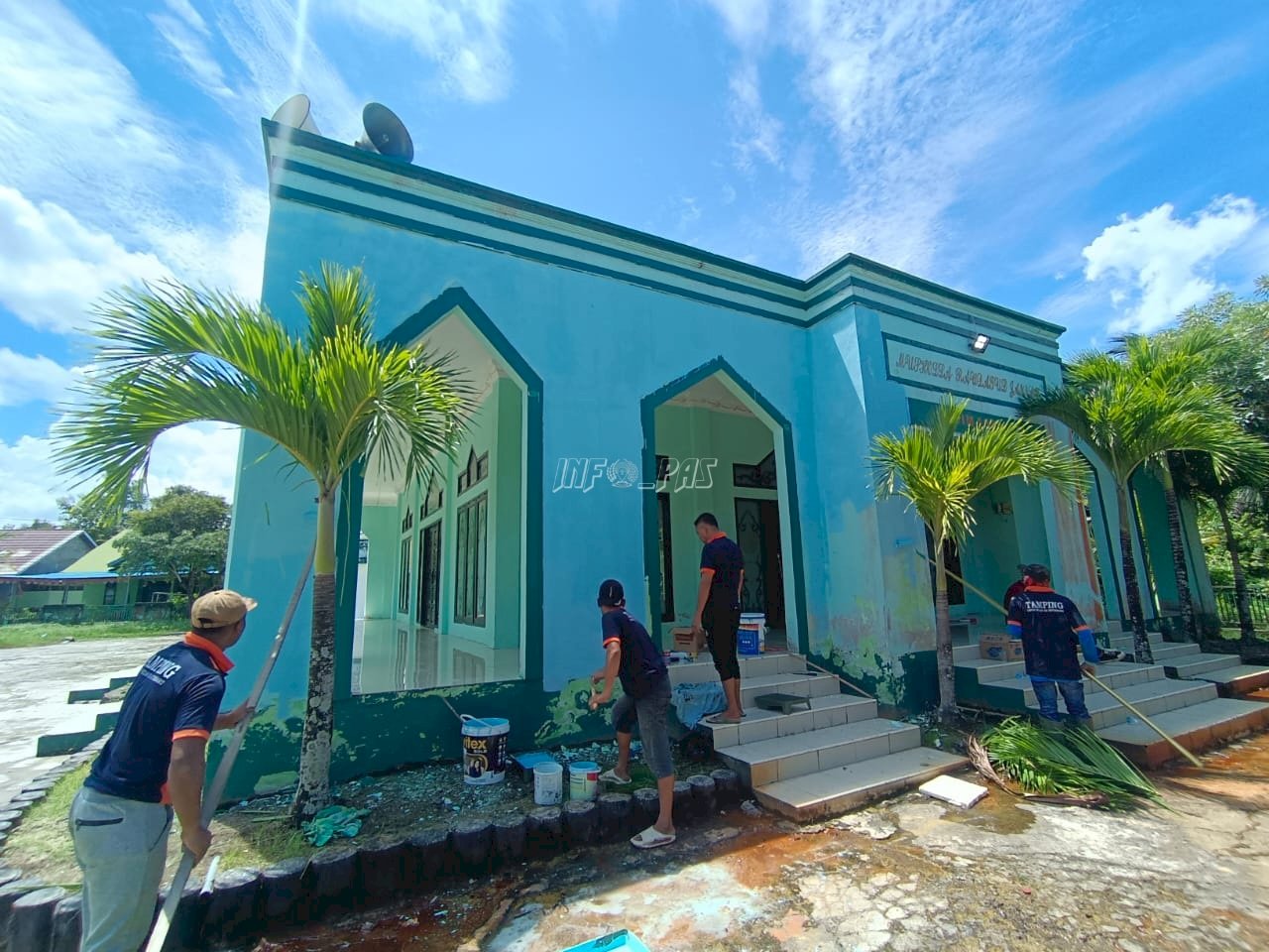 Imipas untuk Negeri, Warga Binaan Lapas Kotabaru Renovasi Musala Kodim 1004