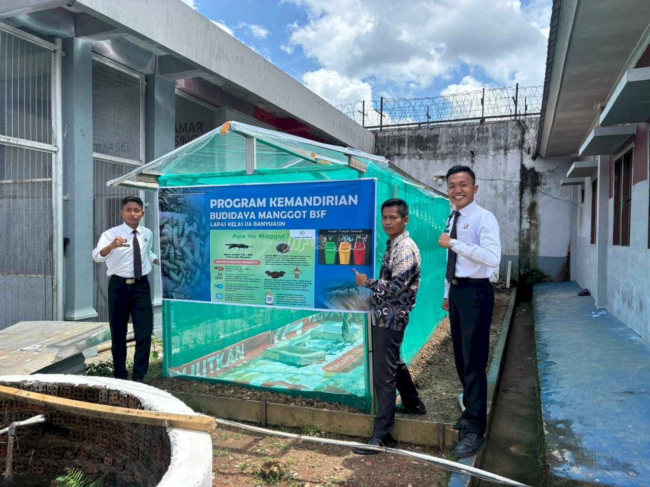 Maggot Ubah Sampah Jadi Kemandirian, Inovasi Hijau Warga Binaan Lapas Banyuasin
