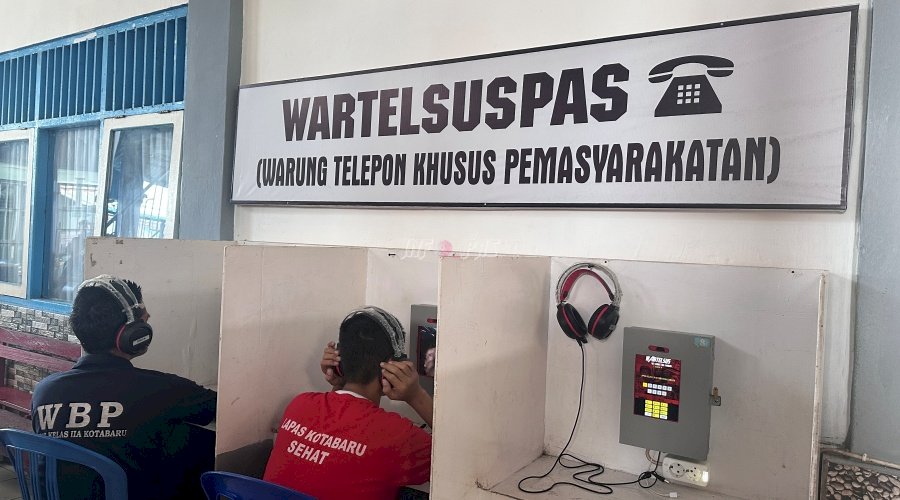 Pastikan Komunikasi Warga Binaan Terjaga, Lapas Kotabaru Optimalkan Wartelsuspas 