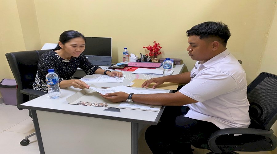 Perpanjang Izin Penggunaan Senpi, Petugas BMN Lapas Namlea Sambangi Polda Maluku