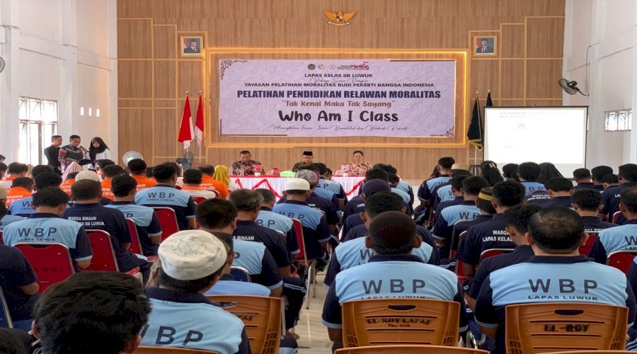 Bangun Karakter Warga Binaan, Lapas Luwuk Gelar Pelatihan Moralitas Bertema "Who Am I"