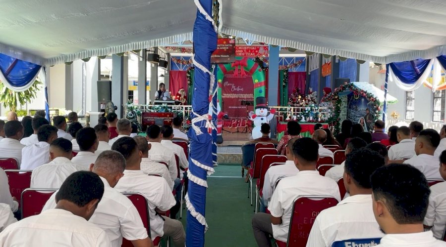 Perayaan Natal di Rutan Ambon, Momen Kebersamaan yang Membawa Damai Sejahtera