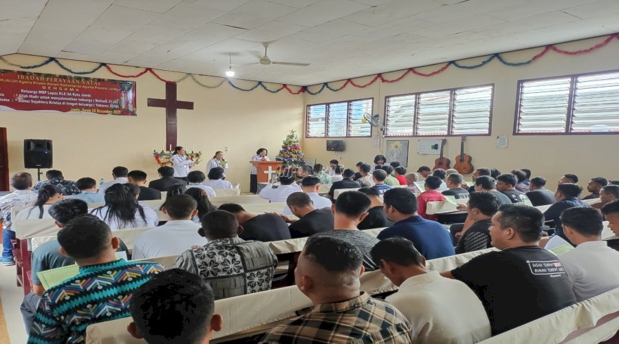 Lapas Jambi Gelar Perayaan Natal Bersama Pembimas Kristen Kemenag Jambi