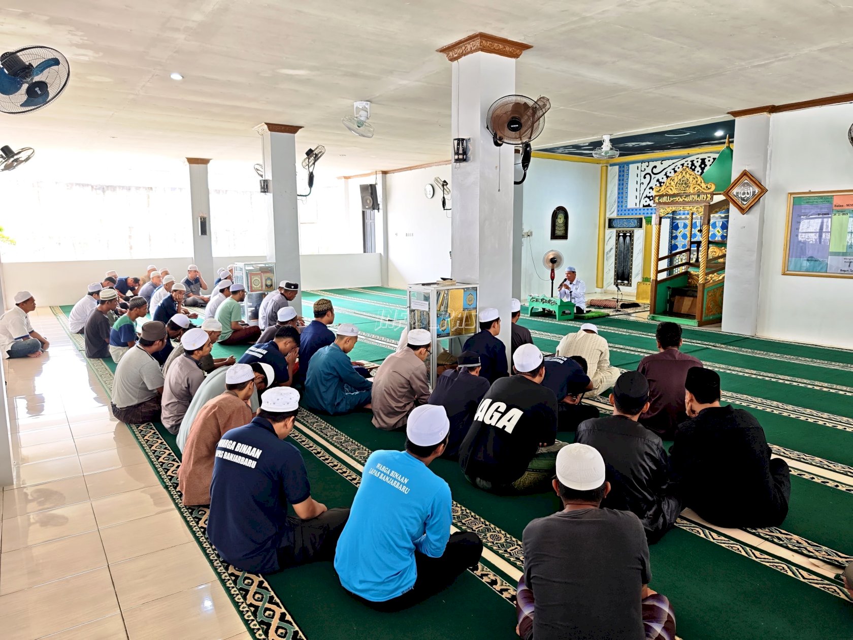 Warga Binaan Lapas Banjarbaru Ikuti Siraman Rohani bersama Penyuluh Kemenag