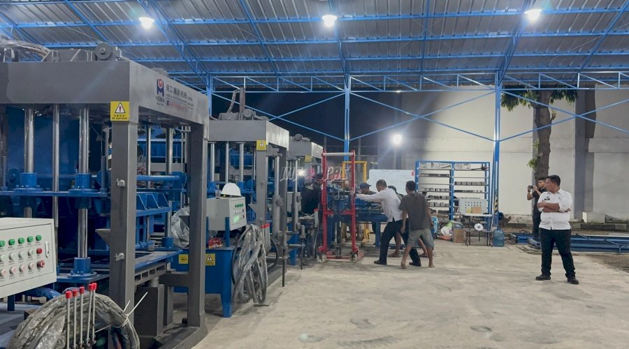Dorong Akselerasi Pembinaan, Lapas Kelas I Tangerang Perluas Fasilitas Produksi Paving Blok