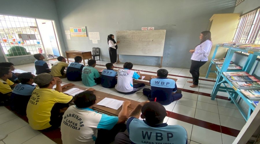 Warga Binaan Lapas Tolitoli Ikuti Program Pemberantasan Buta Aksara