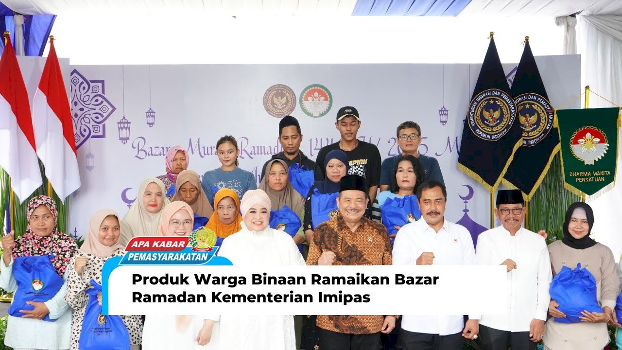 Produk Warga Binaan Ramaikan Bazar Ramadan Kementerian Imigrasi dan Pemasyarakatan