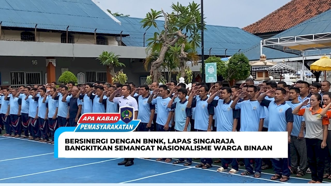 BERSINERGI DENGAN BNNK, LAPAS SINGARAJA BANGKITKAN SEMANGAT NASIONALISME WARGA BINAAN