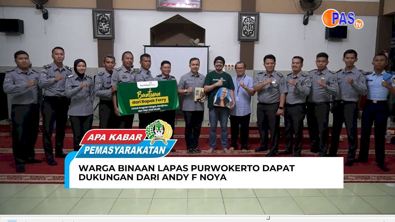 Warga Binaan Lapas Purwokerto Dapat Dukungan dari Andy F Noya