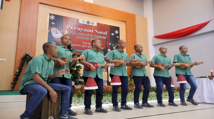 Kasih dan Sukacita Natal Menyatu dalam Perayaan di LPKA Ambon